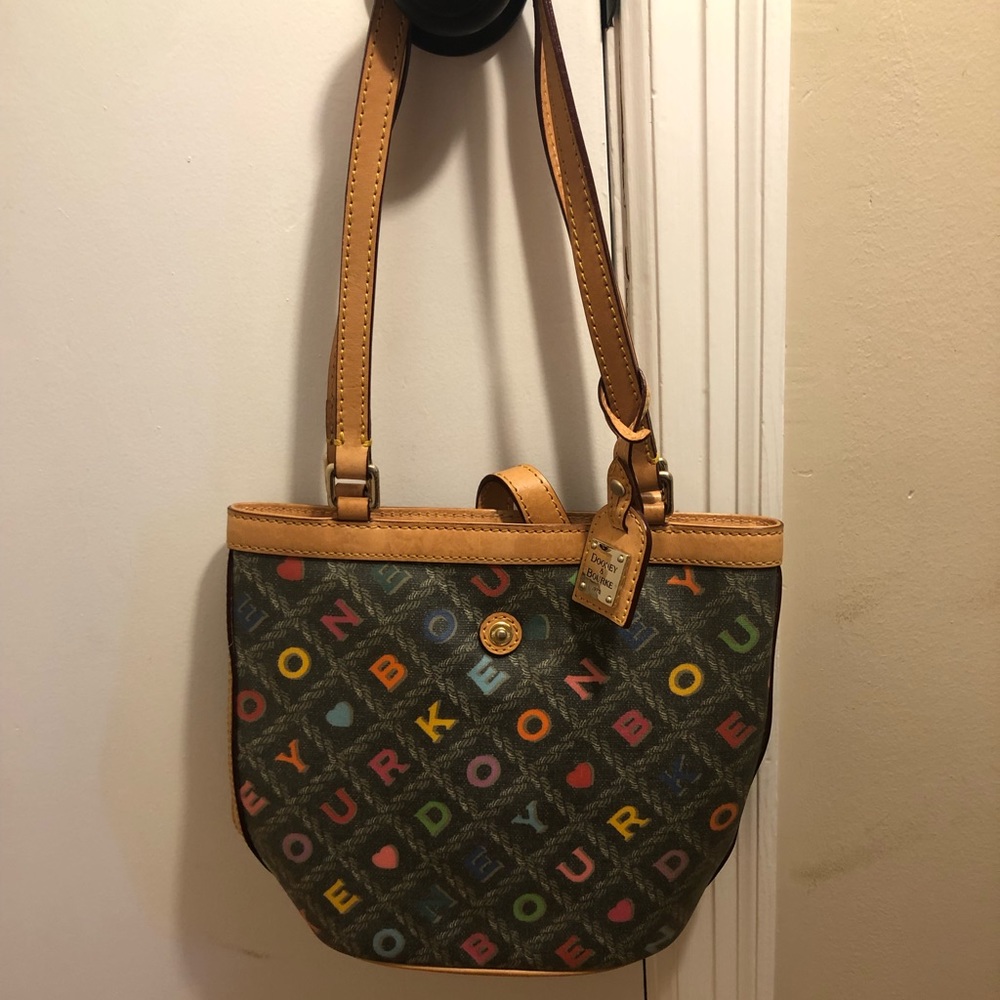 Authentic Black Dooney & Bourke Bucket Bag